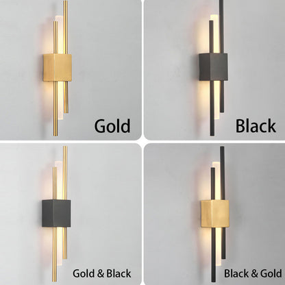 Moderne verticale LED-wandlamp