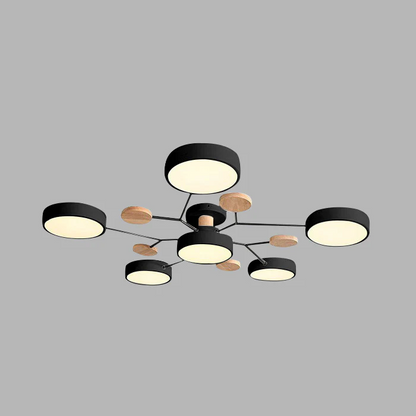 Moderne ronde LED-plafondkroonluchter