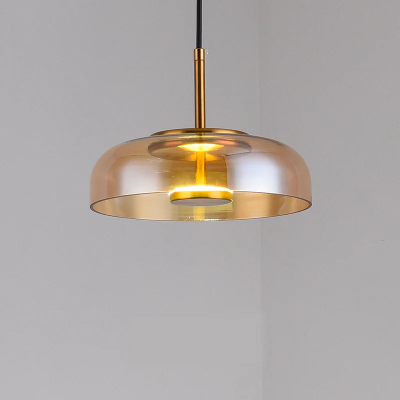 Moderne glazen kap hanglamp