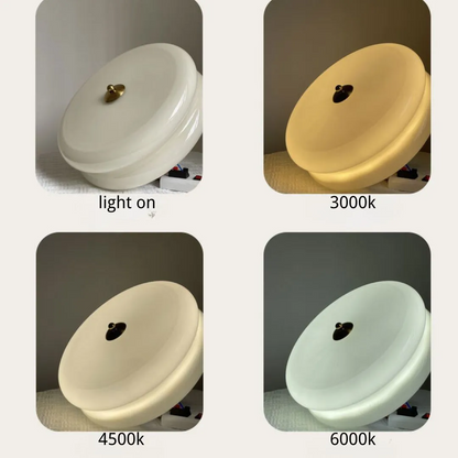 Crèmetaart Art Deco Plafondlamp