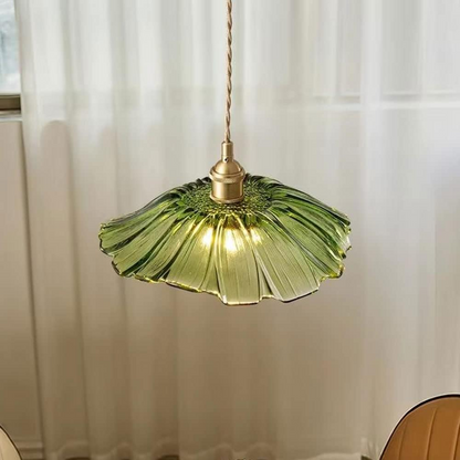 Retro Bloemen Glazen Hanglamp