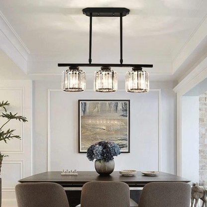 Oude glazen hanglamp