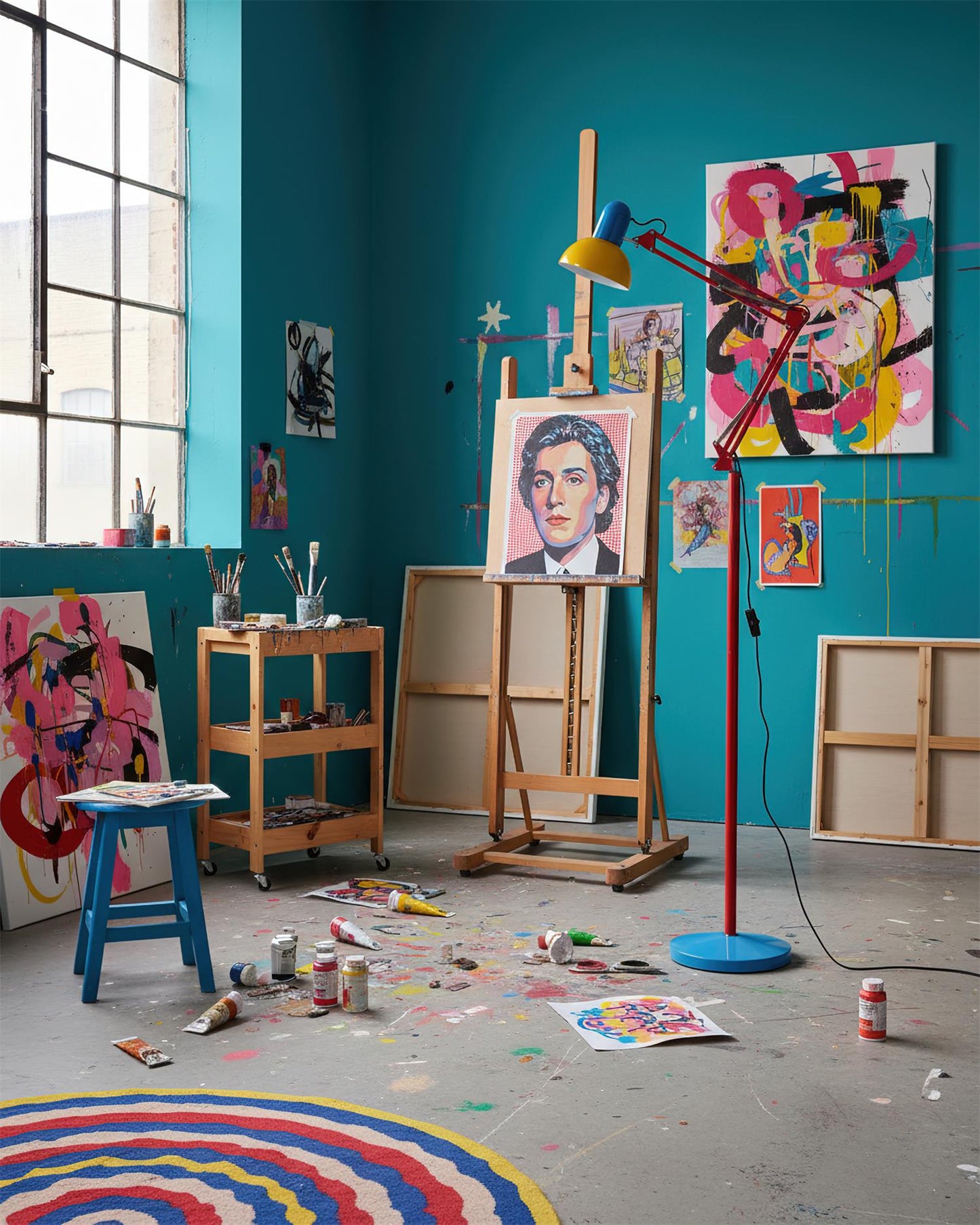 Artistieke moderne staande lamp