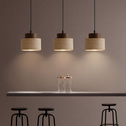 Natuurlijke hanglamp van travertijn
