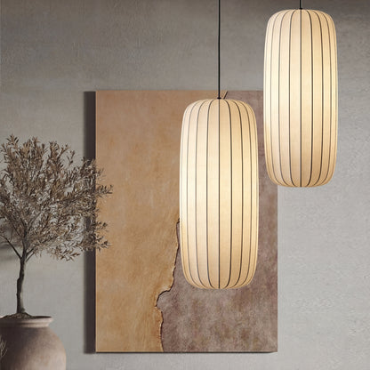 Elegante moderne zijden hanglamp
