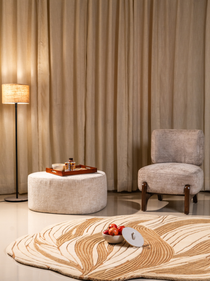 Wollen tapijt met structuur