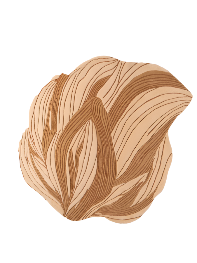 Wollen tapijt met structuur