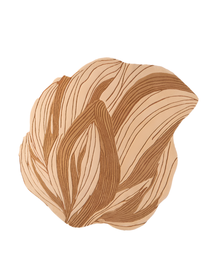 Wollen tapijt met structuur