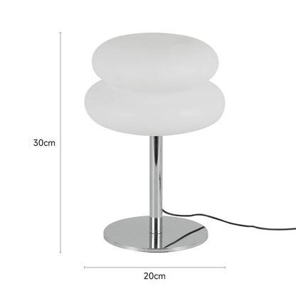 Xandrel mid-century glazen tafellamp