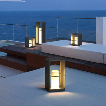 Moderne buiten-LED-paalverlichting