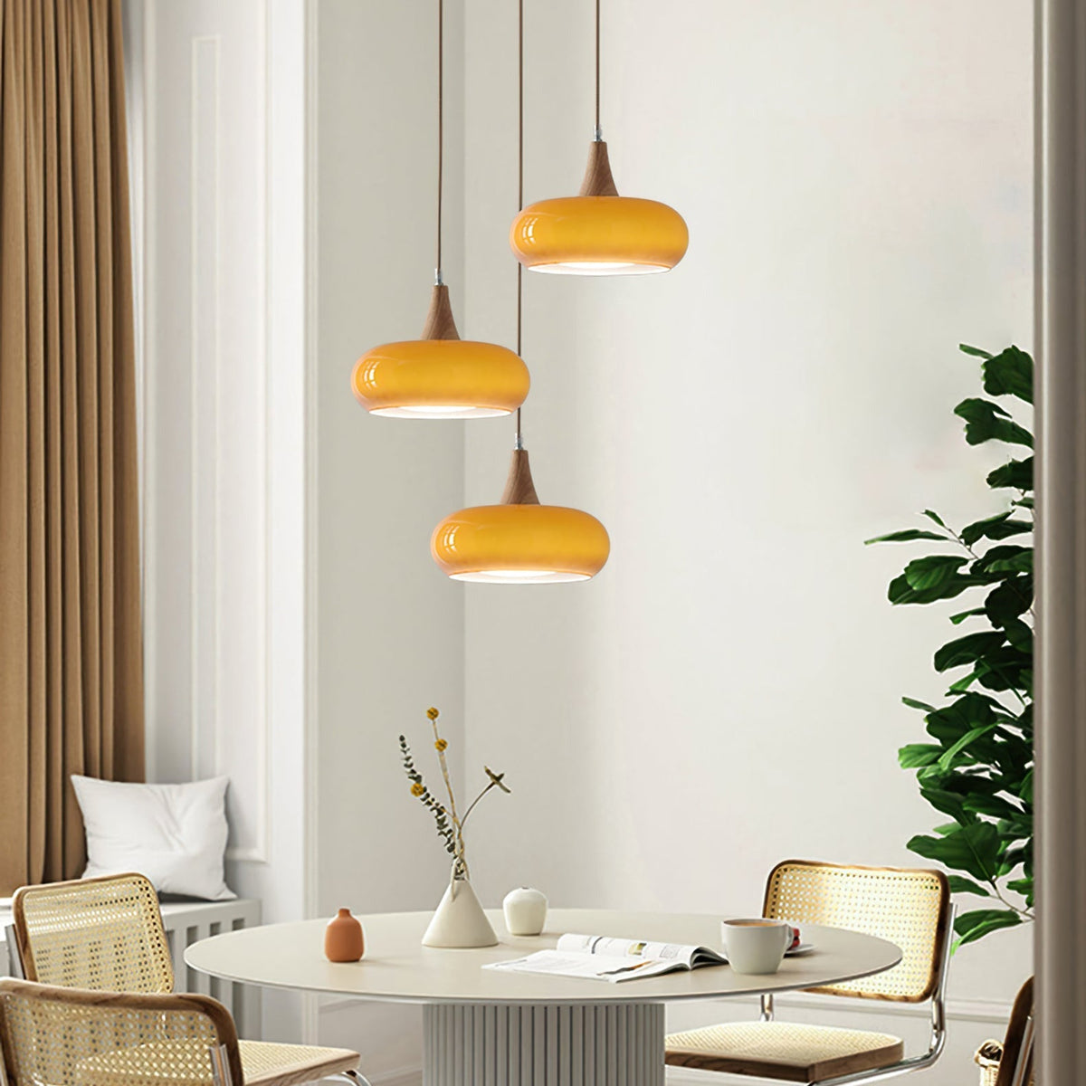 Moderne glazen hanglamp