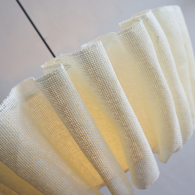 Handgemaakte hanglamp van Scandinavische stof