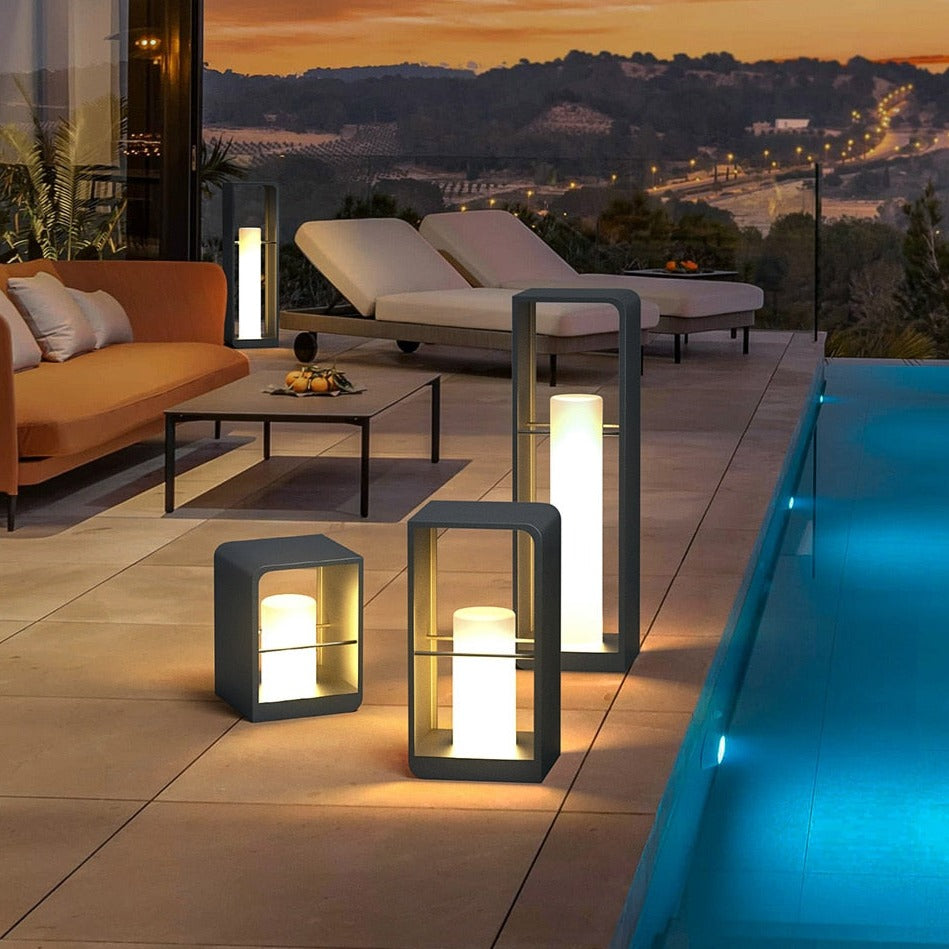 Moderne buiten-LED-paalverlichting