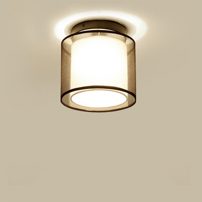 Oud stoffen plafondlamp