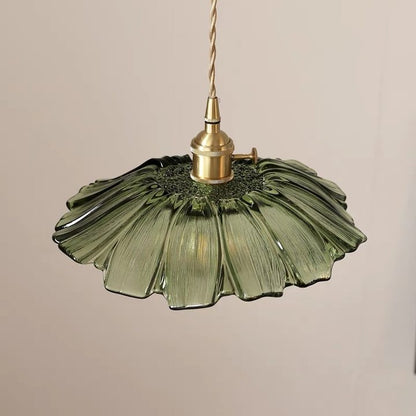 Retro Bloemen Glazen Hanglamp