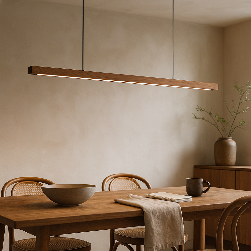 Moderne Scandinavische houten hanglamp