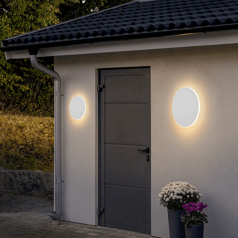 Nordische circulaire waterdichte wandlamp