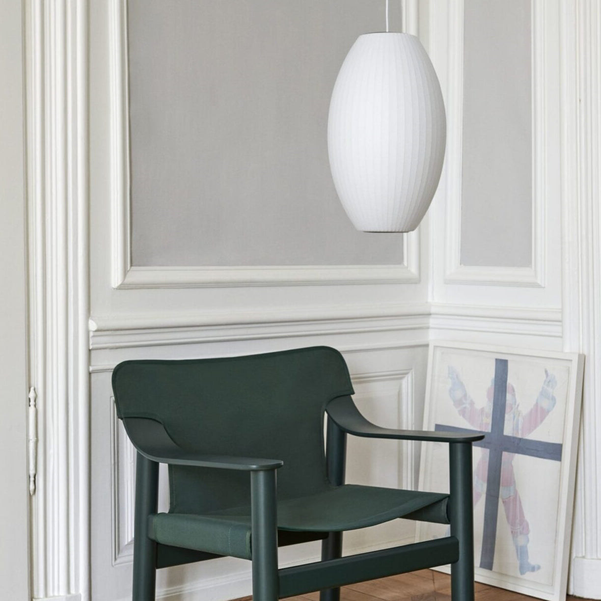 Witte lantaarn hanglamp