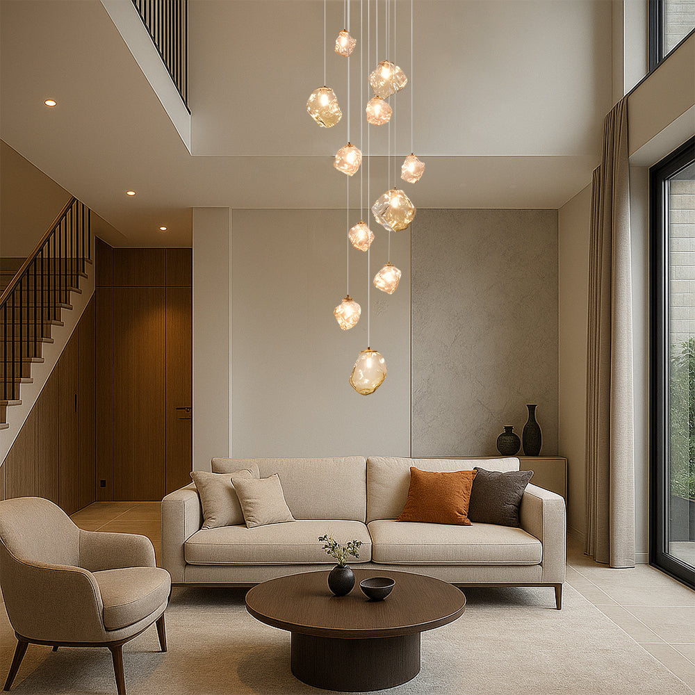 Moderne LED-trap kroonluchter