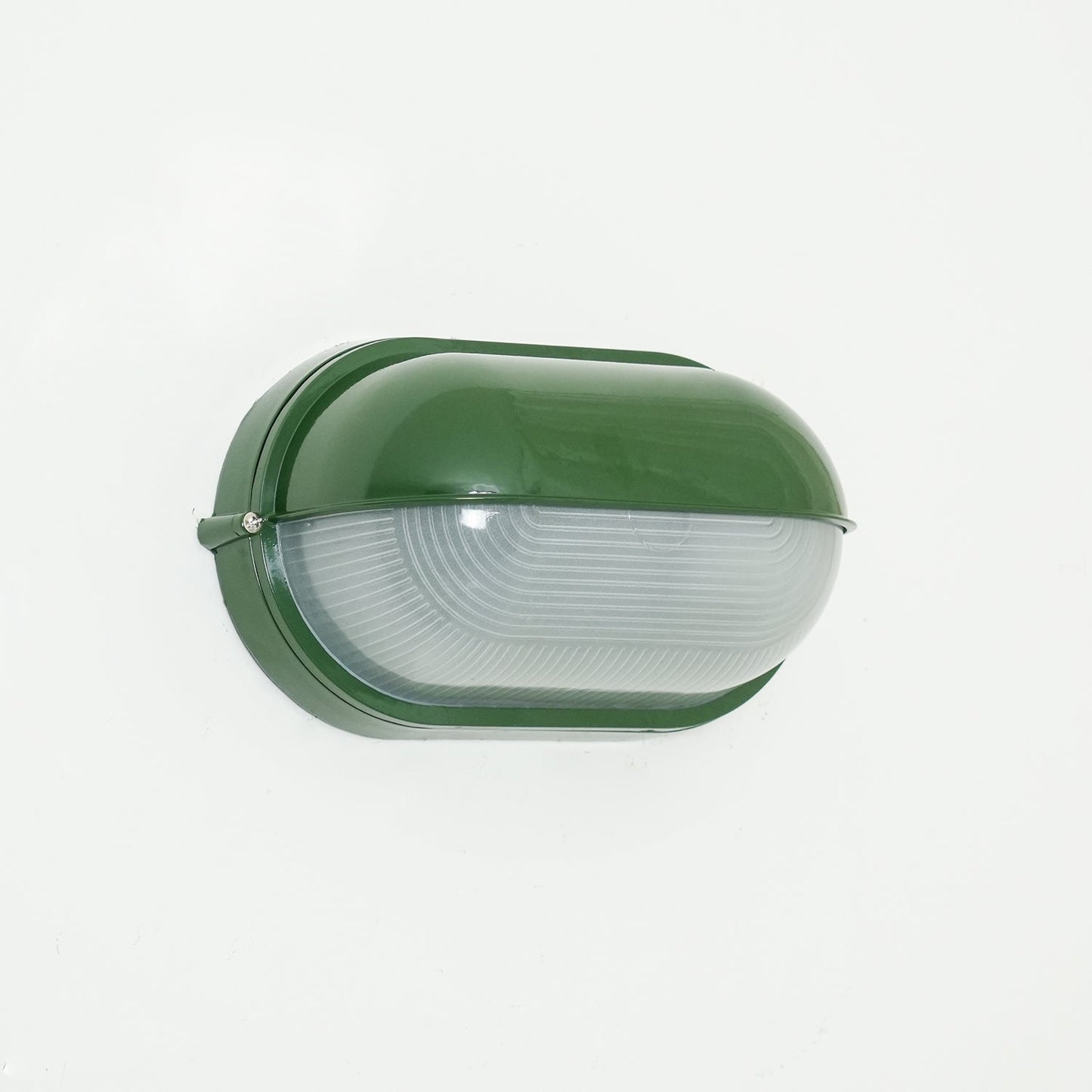Industriële buitenmuurlamp met geribbeld glas