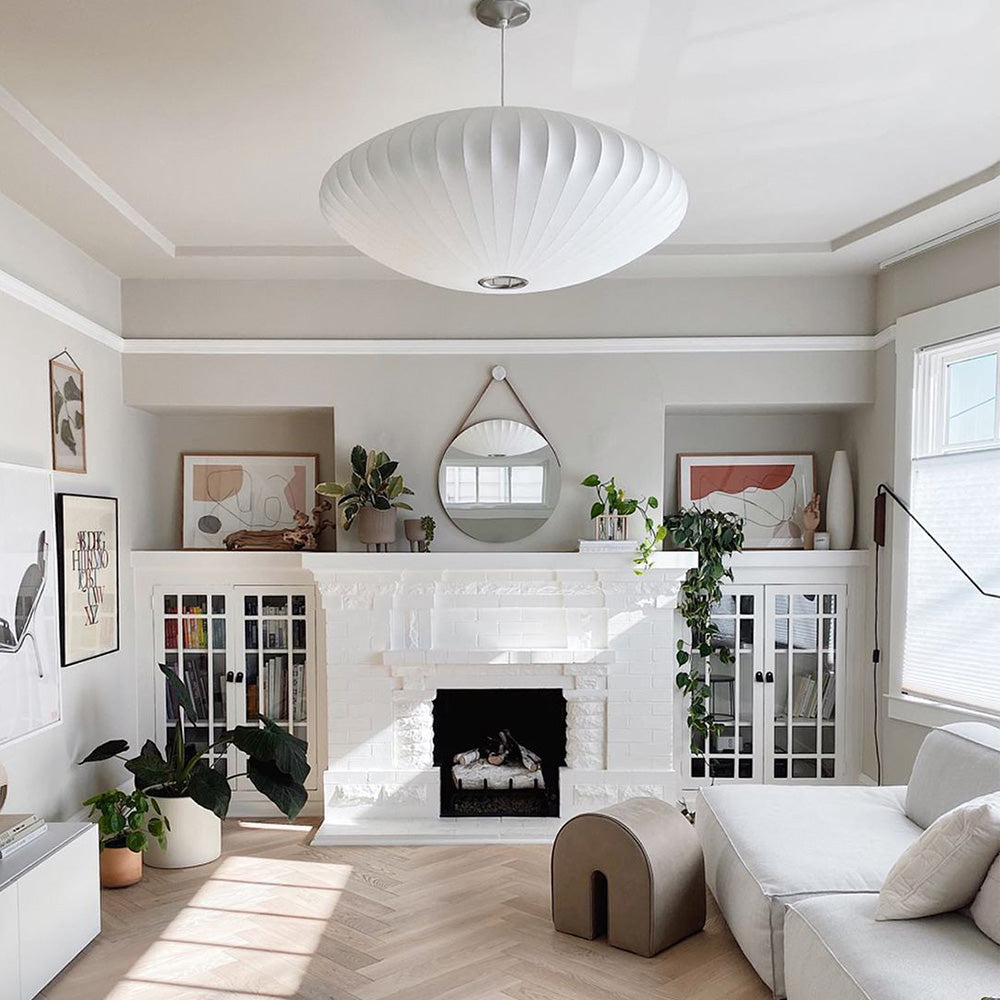 Witte lantaarn hanglamp