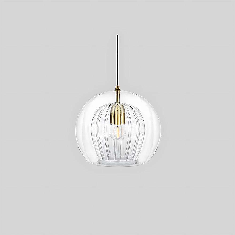 Bolvormige glazen hanglamp