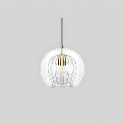 Bolvormige glazen hanglamp