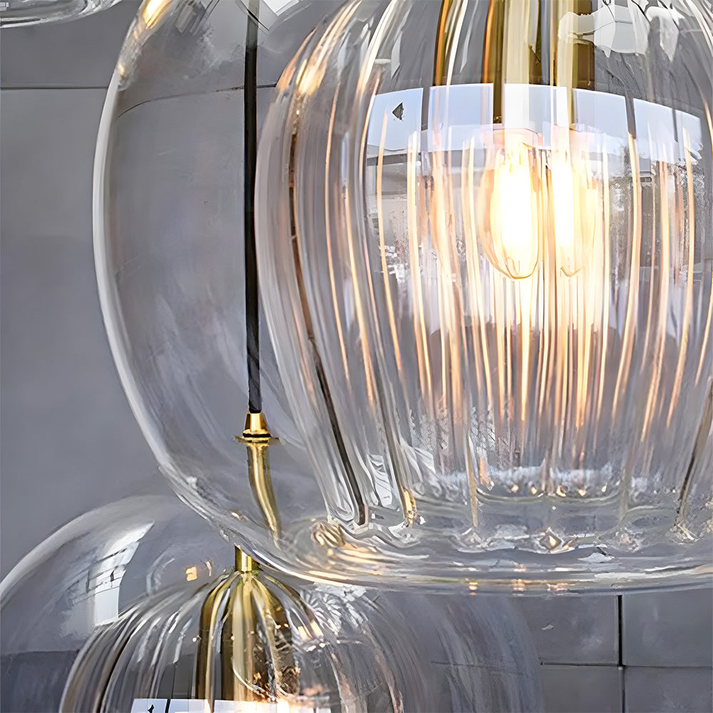 Bolvormige glazen hanglamp