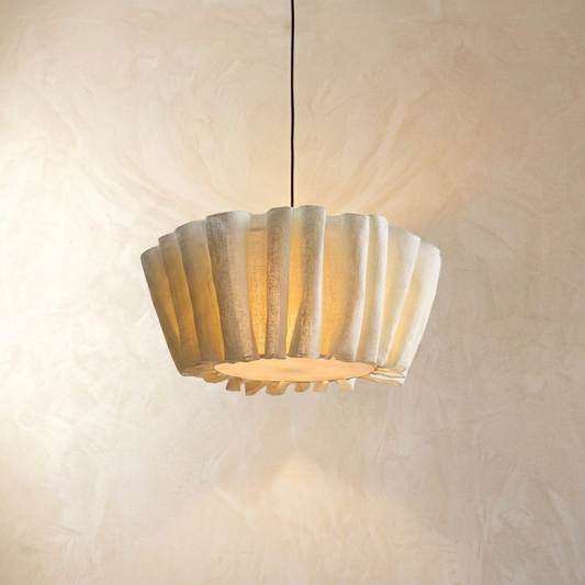 Handgemaakte hanglamp van Scandinavische stof