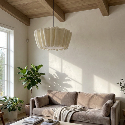 Handgemaakte hanglamp van Scandinavische stof