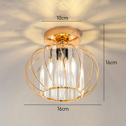 Noordse bol glazen hanglamp