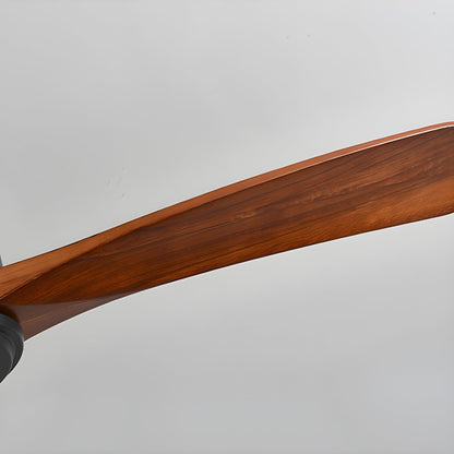 Moderne houten LED plafondventilator met licht