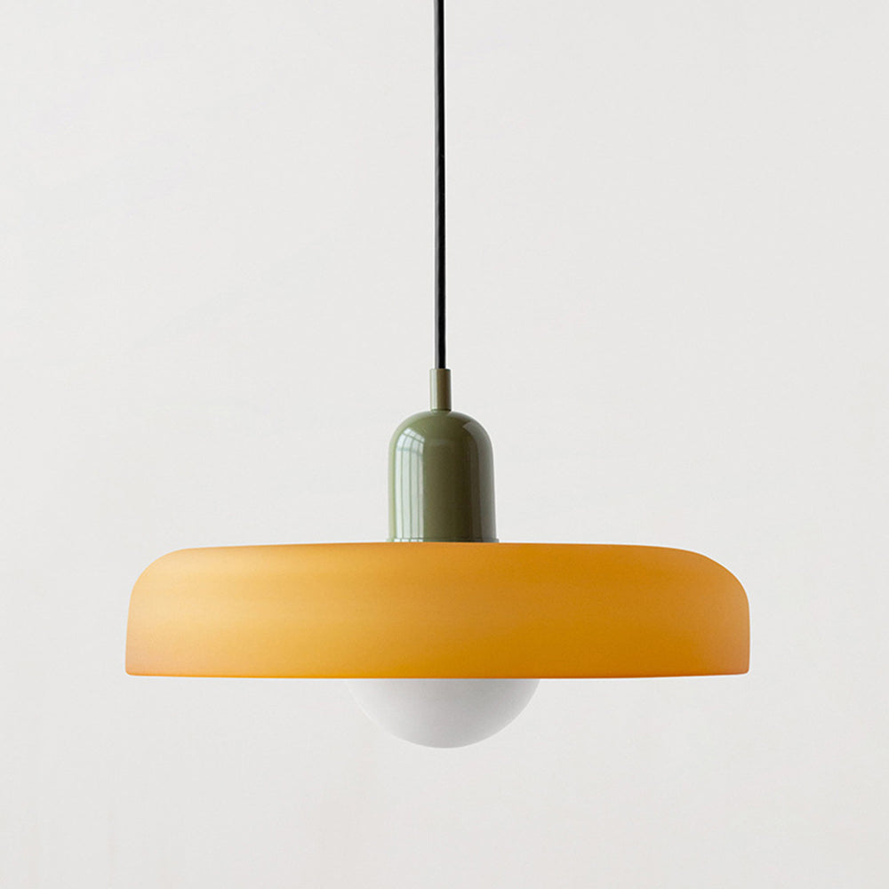 Kleurrijke Bauhaus glazen hanglamp