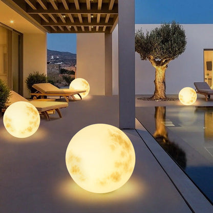 Zonne tuinlamp maansdesign