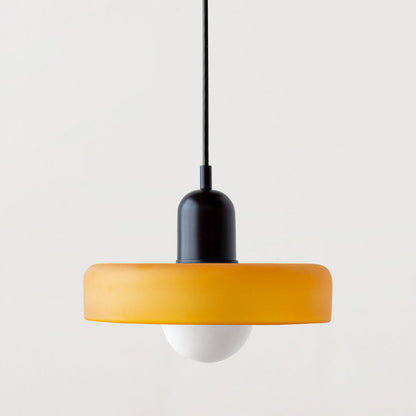 Kleurrijke Bauhaus glazen hanglamp