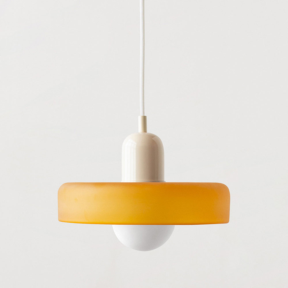 Kleurrijke Bauhaus glazen hanglamp