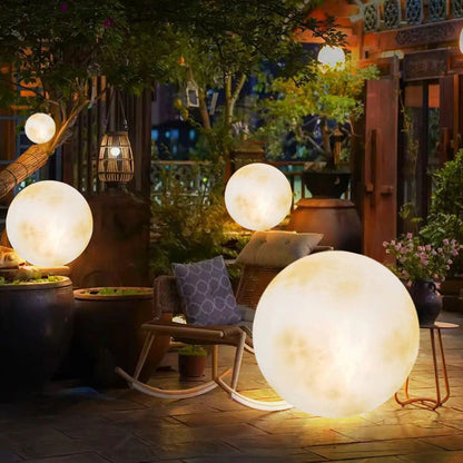 Zonne tuinlamp maansdesign