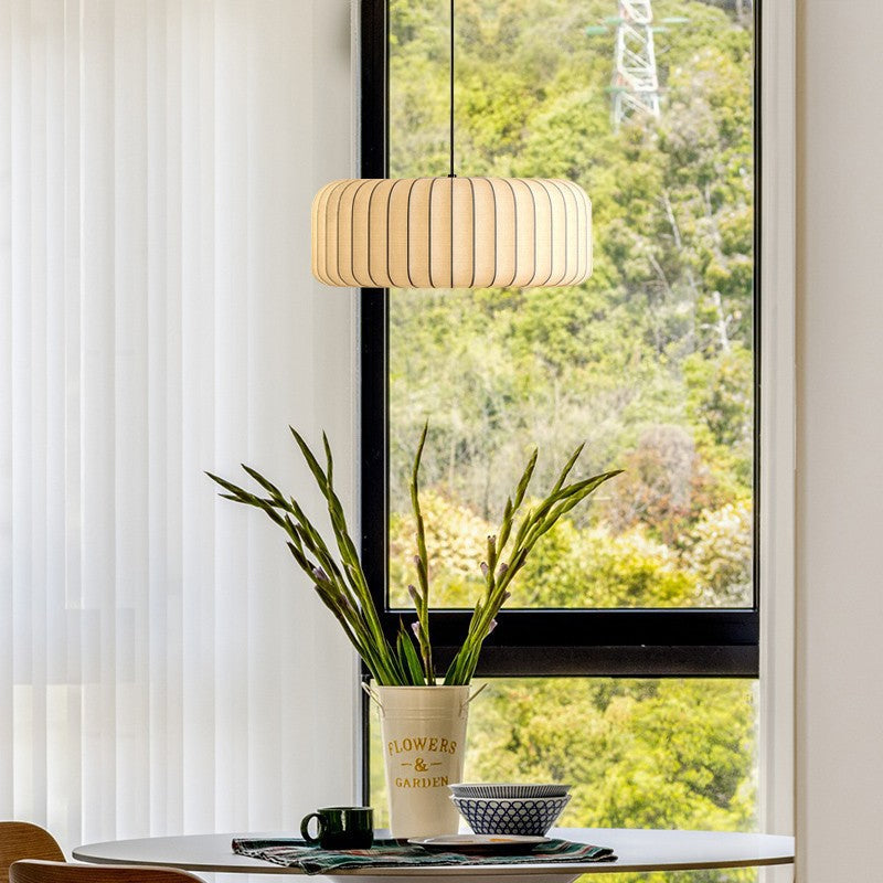 Elegante moderne zijden hanglamp