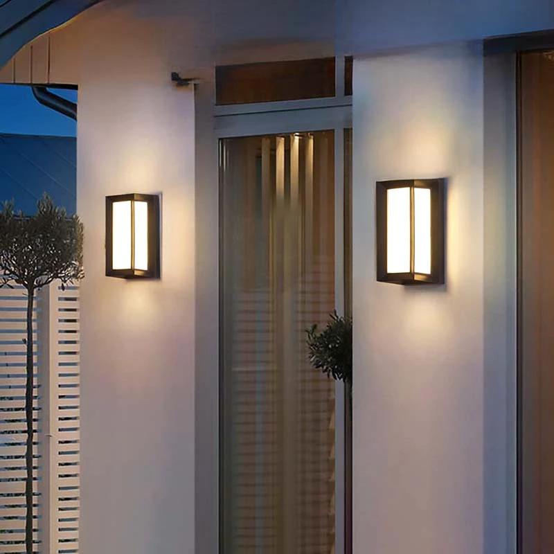 Moderne waterdichte LED buitenmuurlamp