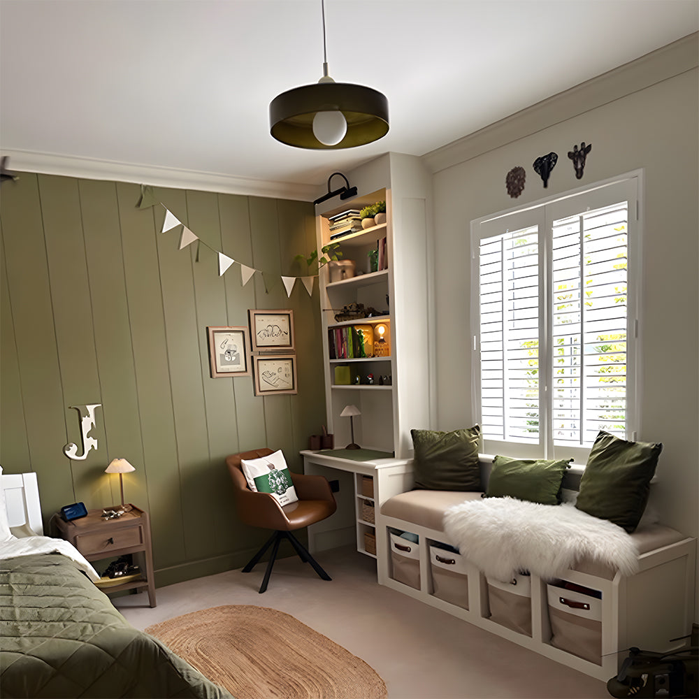 Kleurrijke Bauhaus glazen hanglamp