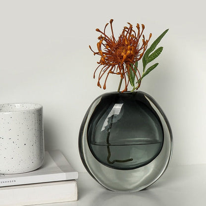 Elegante glazen vaas – tijdloze kunst en vakmanschap