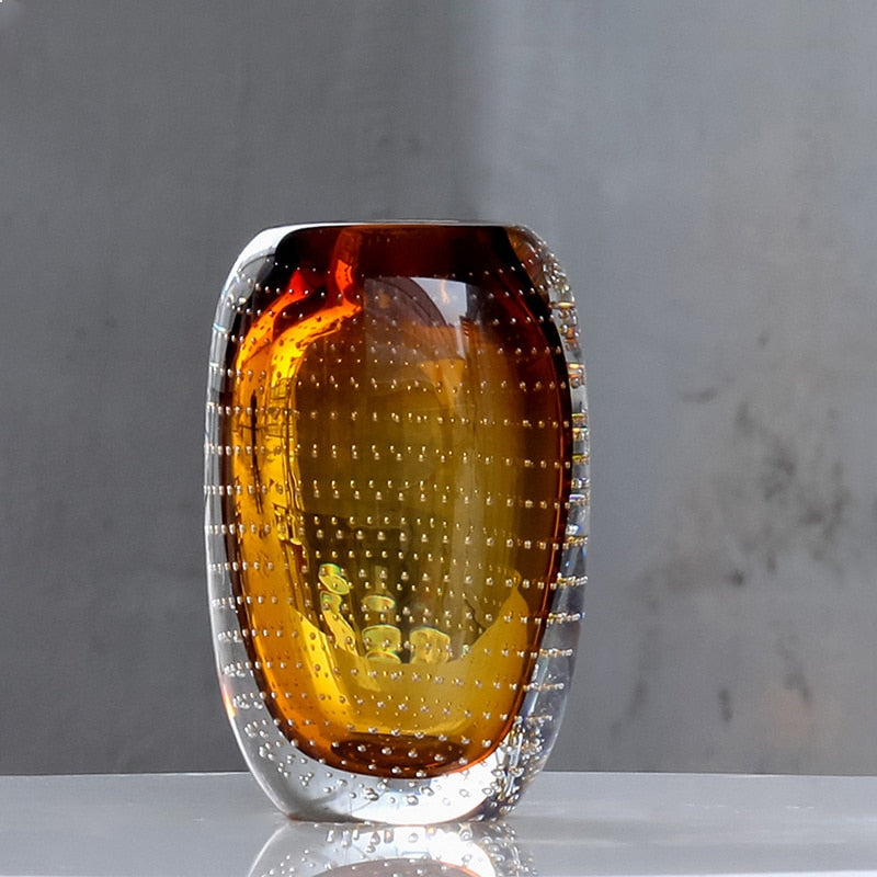 Elegante glazen vaas – tijdloze kunst en vakmanschap