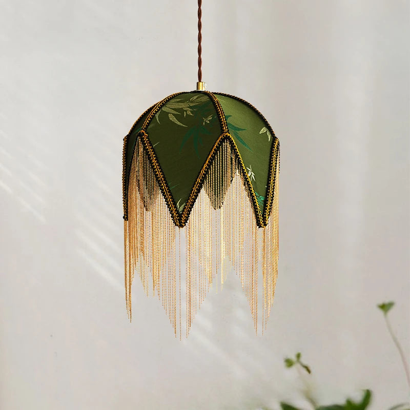 Oud stoffen hanglamp