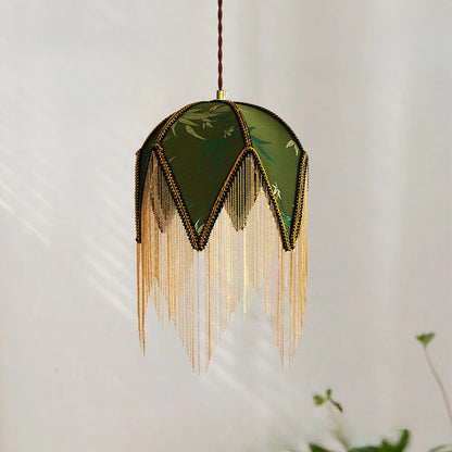 Oud stoffen hanglamp