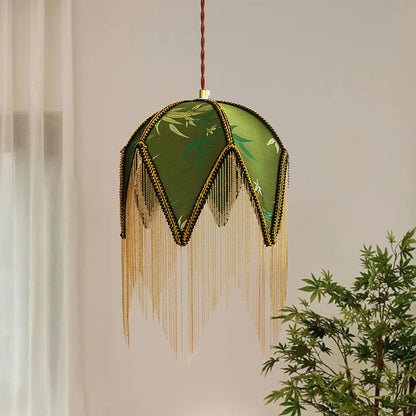 Oud stoffen hanglamp