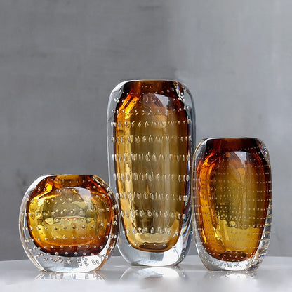 Elegante glazen vaas – tijdloze kunst en vakmanschap