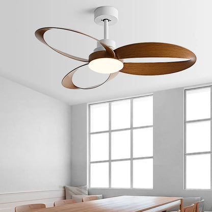 Moderne LED-plafondventilator met houten bladen