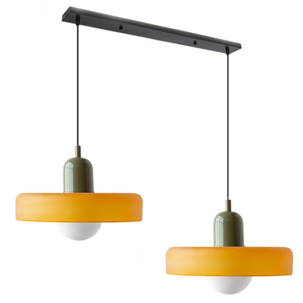 Bauhaus glas-in-lood hanglamp