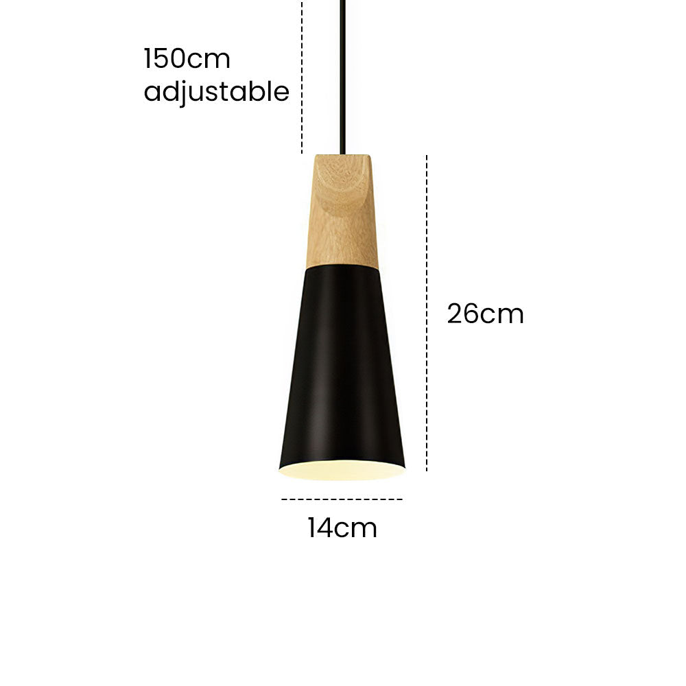 Noordse Houten Hanglamp