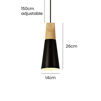 Noordse Houten Hanglamp